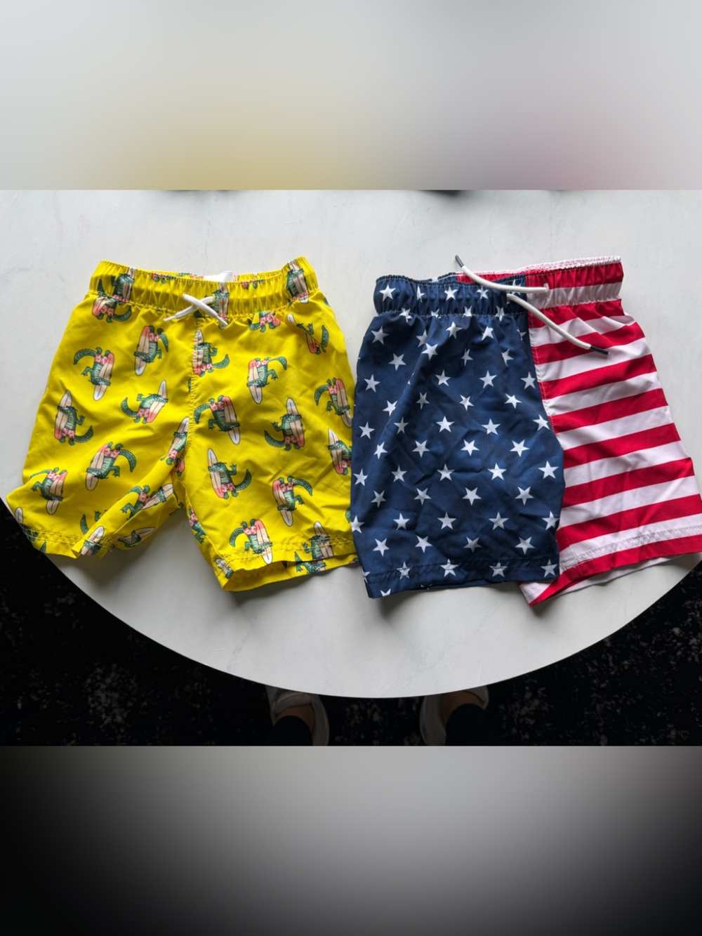 2 pairs Old Navy Swim Trunks for Kids 4T